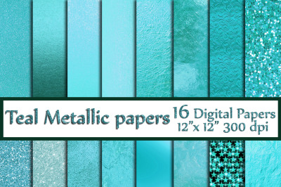 Teal Digital Paper,TEAL FOIL PAPERS, Metallic Foil Paper 