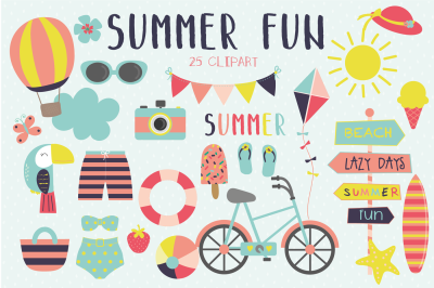 Summer fun clipart 