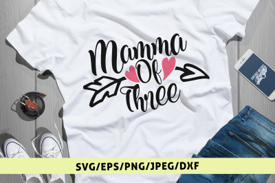 Download Download Mamma Of Three Svg Cut File Free