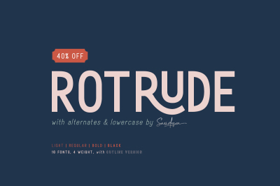 Rotrude Sans (16 FONTS)