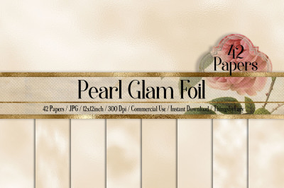 42 Pearl Glam Foil Texture Papers