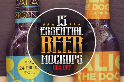 15 Essential Beer Mockups