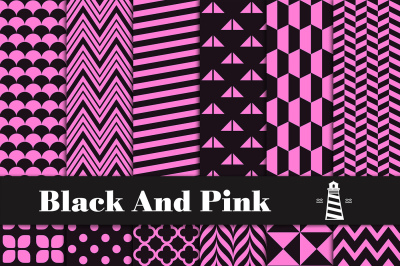 Black And Pink Patterns