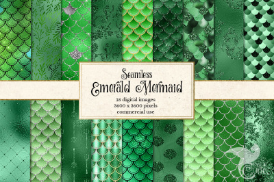 Emerald Green Mermaid Scales