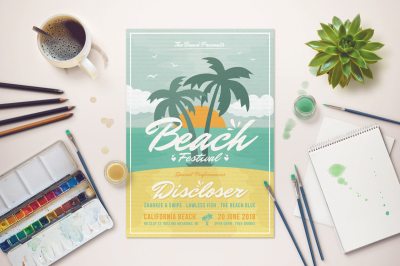Summer Beach Festival Flyer