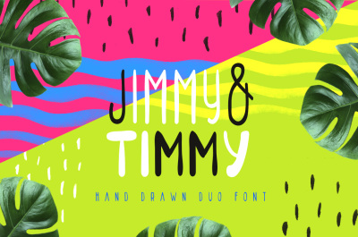 Jimmy & Timmy - Duo Font