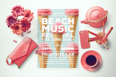 Beach Music Festival Flyer