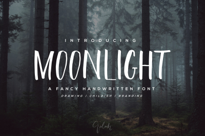 Moonlight Brush Font