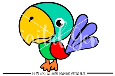 Parrot SVG / DXF / EPS / PNG Files