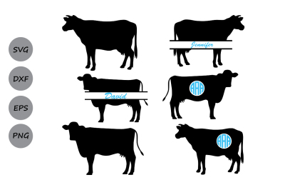 Download Cow Svg Cow Monogram Svg Farm Animal Cow Farm Svg Cow Silhouette Free