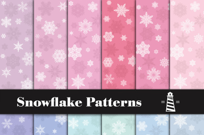 Winter Papers - Snowflake Pattern
