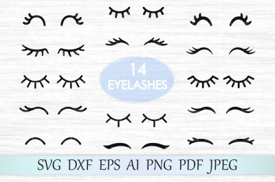 Unicorn eyelashes SVG, DXF, EPS, AI, PNG, PDF, JPEG