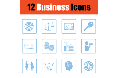 Business icon set