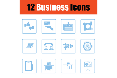 Business icon set