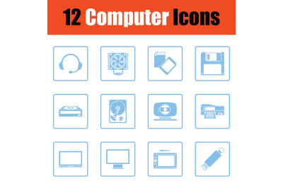 Set of computer icons