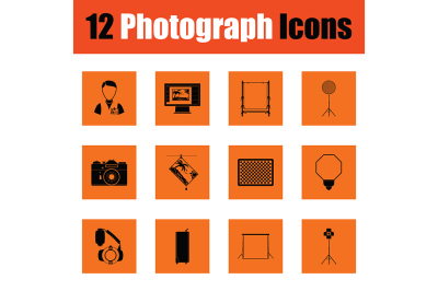 Photography icon set