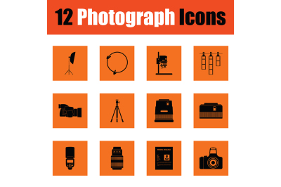 Photography icon set