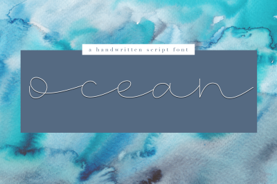 Ocean - Handwritten Script Font