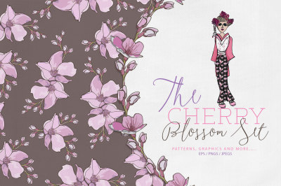 Cherry Blossom Design Set