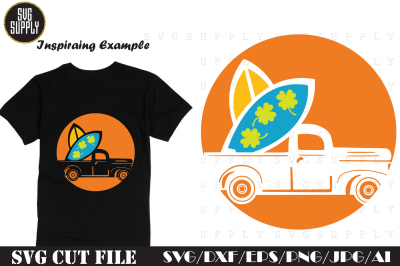 Summer Truck SVG Cut File 