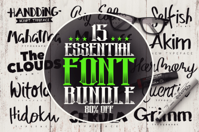 15 Essential Font Bundle