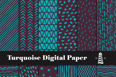 Turquoise Digital Paper