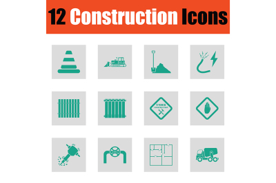 Construction icon set