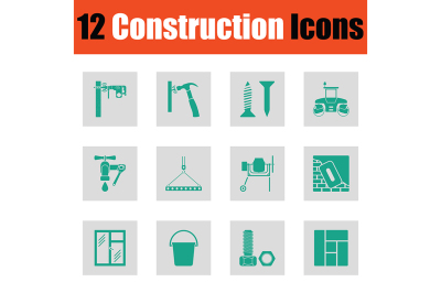 Construction icon set