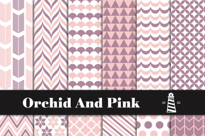 Orchid And Pink Digital Paper