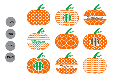 Thanksgiving Pumpkin Monogram SVG, Thanksgiving svg, dxf, svg, eps.