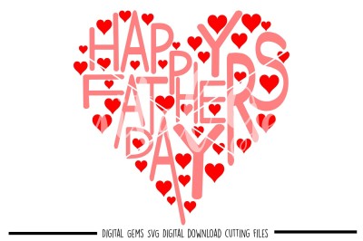 Happy fathers day SVG / DXF / EPS / PNG Files