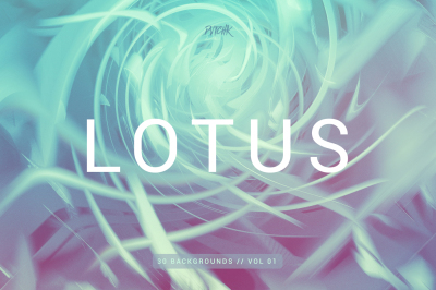 Lotus | Colorful Spiral Backgrounds | Vol. 01