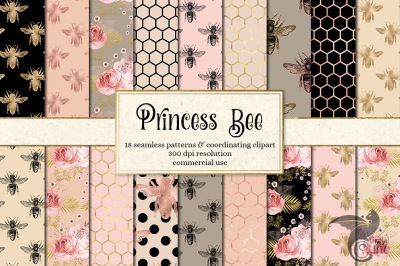 Princess Bee Digital Paper