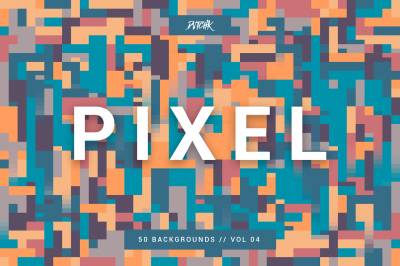 Pixel | Colorful Motion Square Backgrounds | V. 04