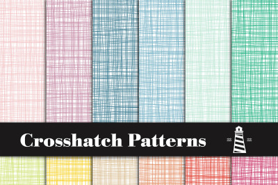 Rainbow Crosshatch Patterns, Crosshatch Digital Paper