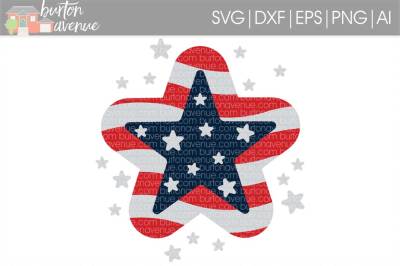 Patriotic Star SVG Cut File