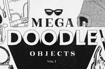 Mega Doodle Objects Vol.1