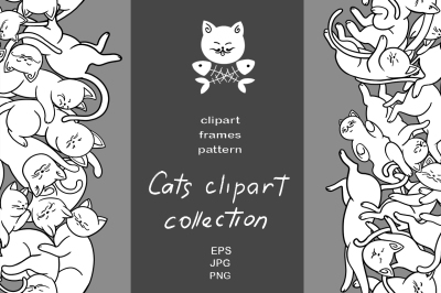 Cats clipart collection