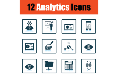 Analytics icon set