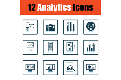 Analytics icon set