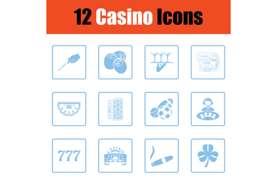 Casino icon set