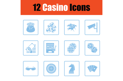 Casino icon set