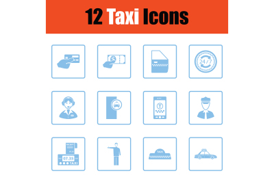 Set of taxy icons