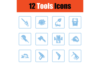 Set of tools icons