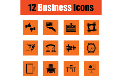 Business icon set