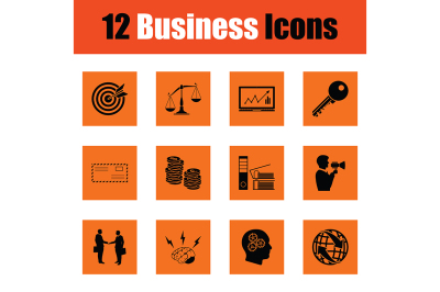 Business icon set