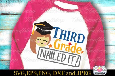 SVG, Dxf, Eps & Png Cutting Files Graduation Nailed it All Grade Bundl