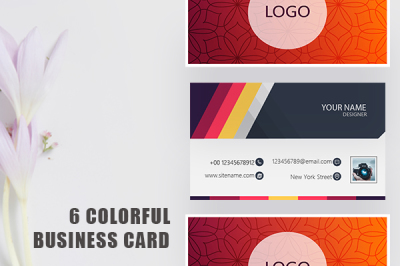 Colorful Modern Business Cards Template