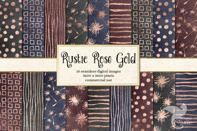 Rustic Rose Gold Digital Paper