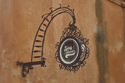 Venetian Wrought Iron Light Sign